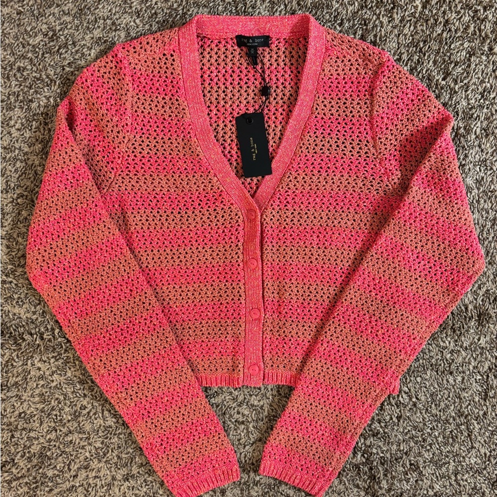 BRAND NEW Rag & Bone ‘Carson’ Crochet Cardigan NWT
